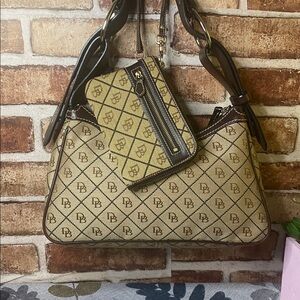 Dooney & Bourke  shoulder bag and wristlet combo